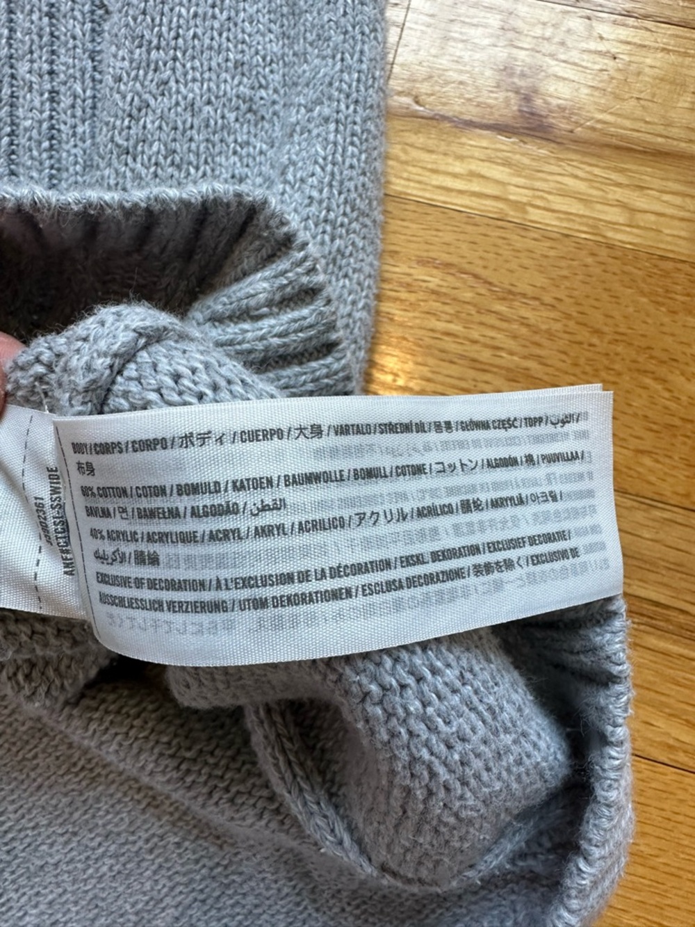 Hollister Mini Grey Knit Sweater Dress size Small - Picture 3 of 5